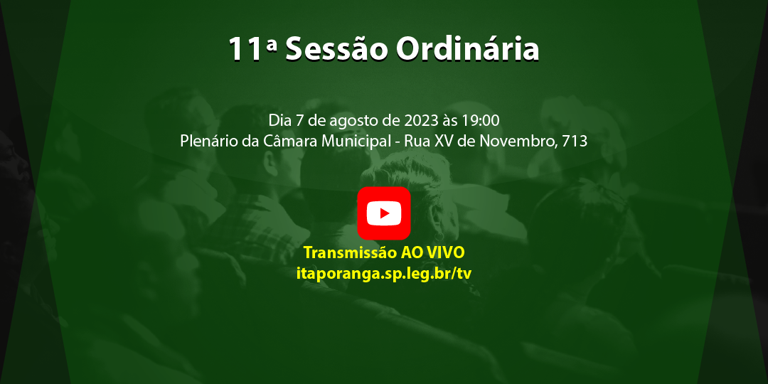 11ª Sessão Ordinária de 2023