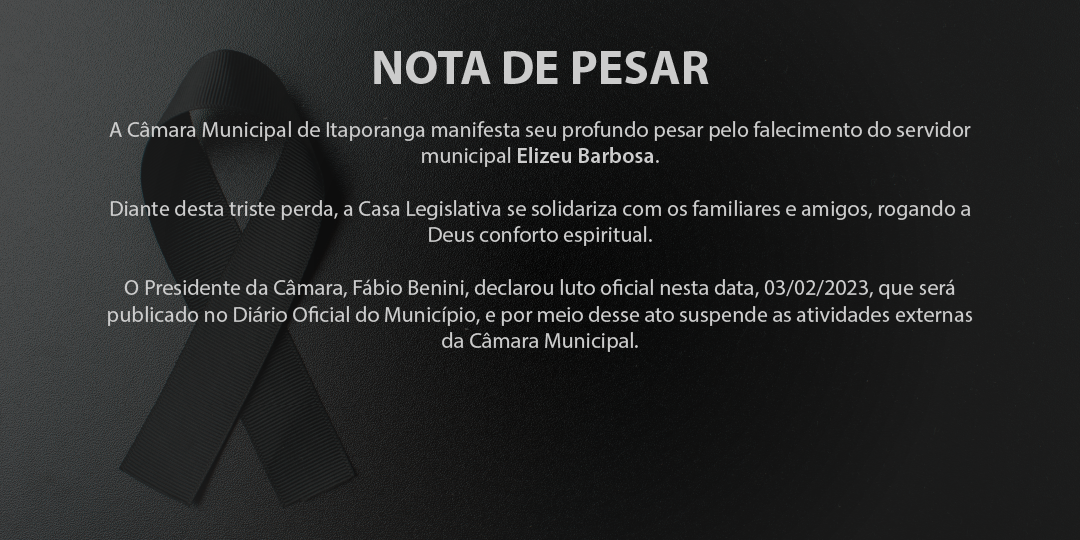 Nota de Pesar - 03/02/2023